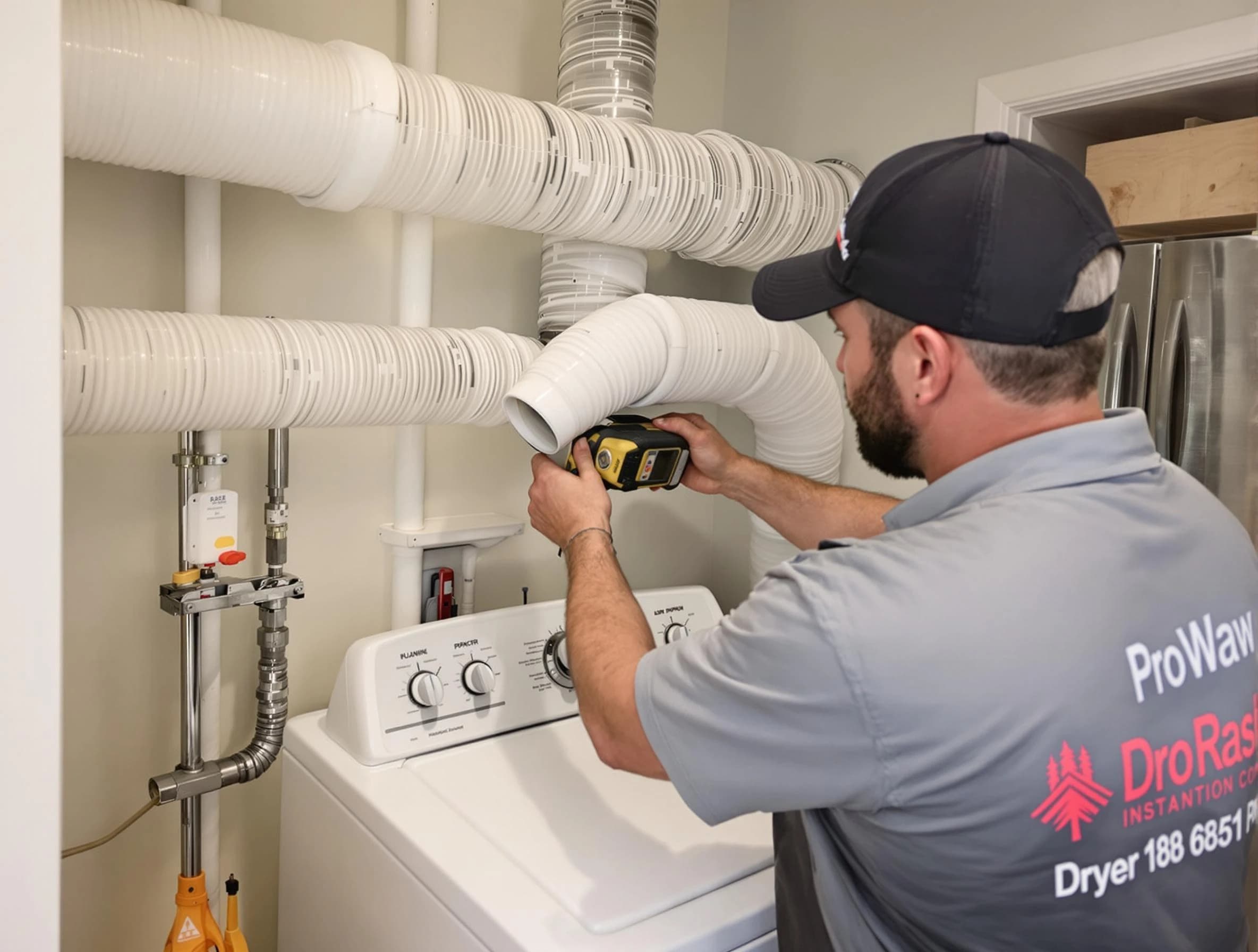 Professional dryer vent hose installation by Morgan Dryer Vent Cleaning in Morgan